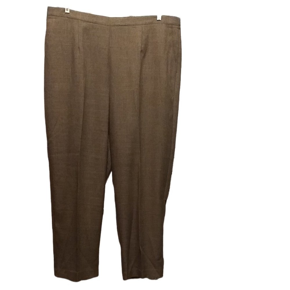 Alfred Dunner Olive Work Slacks Size 20W